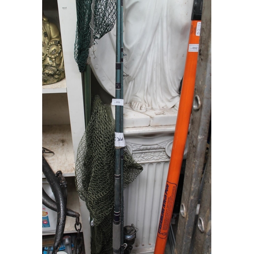 91 - FISHING ROD AND LANDING NETS