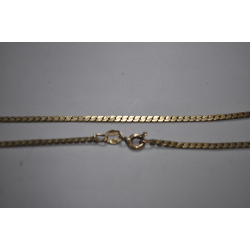 89 - 9CT GOLD ITALIAN 17 INCH CHAIN  4.2G