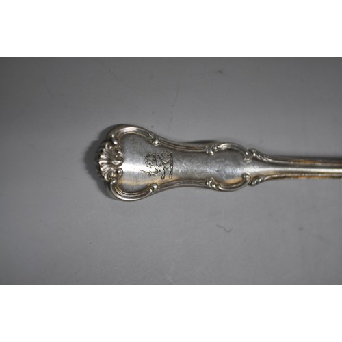 90 - SET OF 4 SOLID SILVER  S AND CO  LONDON HALLMARKED SPOONS  125.01G       DATED 1905 
FANTASTIC CONDI... 