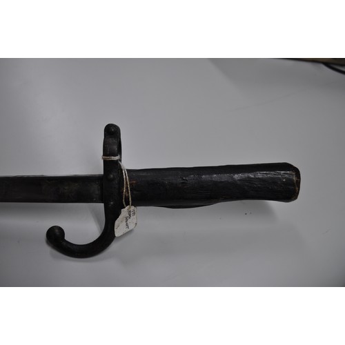 107 - 1880 FRENCH BAYONET WITH    