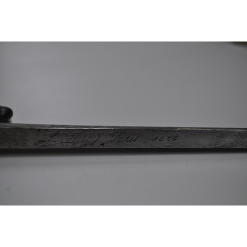 107 - 1880 FRENCH BAYONET WITH    