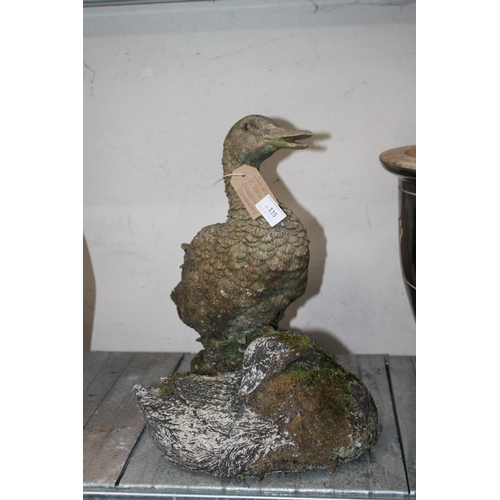 115 - 2 X DUCK GARDEN ORNAMENTS