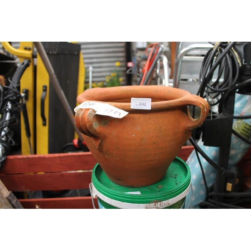 242 - TERRACOTTA PLANT POT