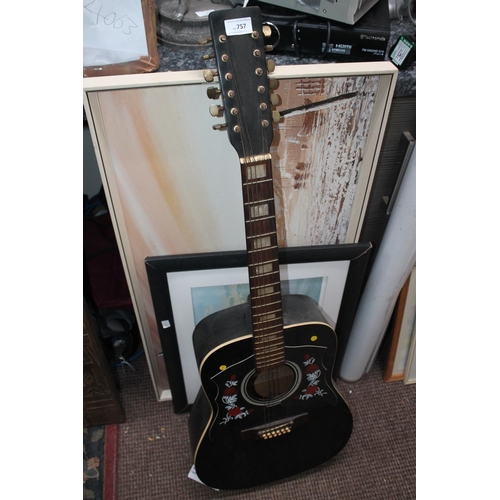 757 - K50-12 ACOUSTIC 12 STRING GUITAR
NEEDS RE-STINGING