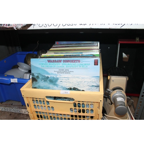 354 - LARGE BOX OF MIXED RECORDS