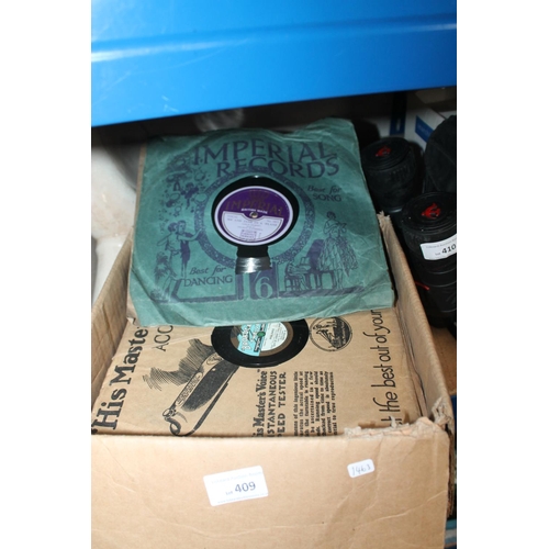 409 - BOX OF MIXED 78s