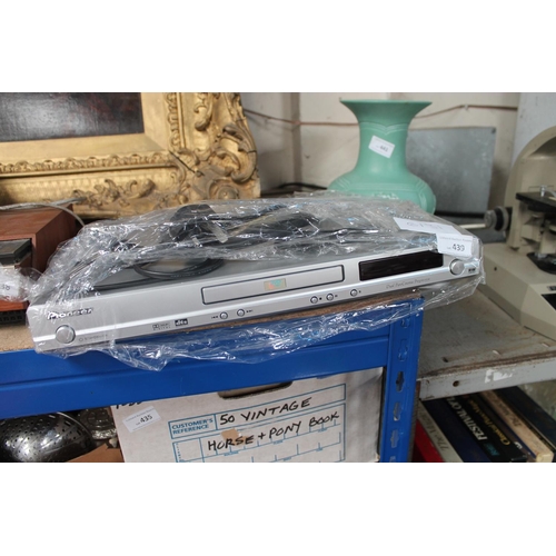 439 - PIONEER DVD PLAYER, NO REMOTE