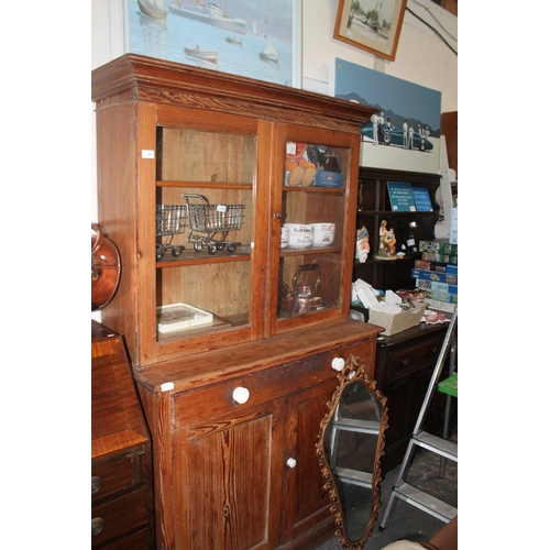 484 - VICTORIAN PINE DRESSER