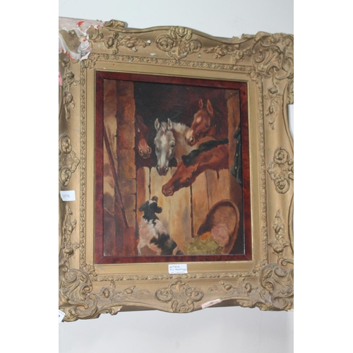 557 - ANTIQUE FRAMED OIL PAINTING