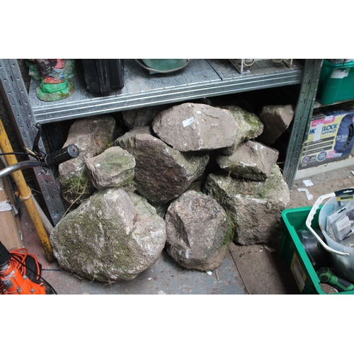 76 - LARGE QUANTITY OF GRANITE (IDEAL FOR ROCKERY)