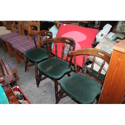 841 - SET OF 6 PUB CHAIRS