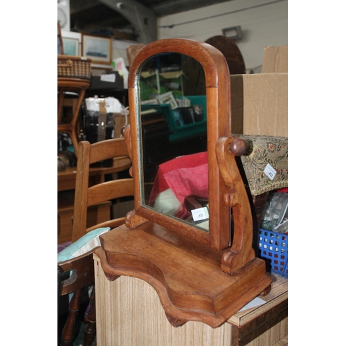 850 - VICTORIAN PINE SWING MIRROR