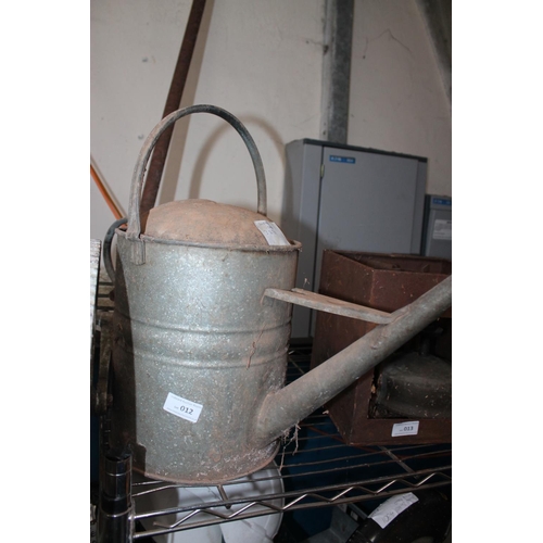 12 - GALVANISED WATERING CAN