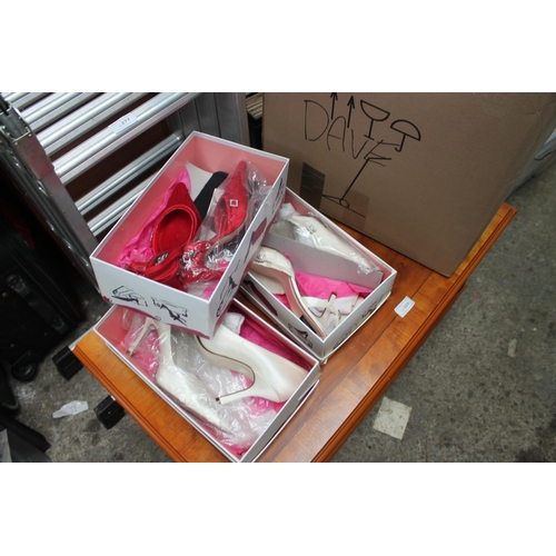 279 - QUANTITY OF LADIES HIGH HEELED SHOES, VARIOUS SIZES