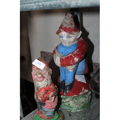 58 - 1 LARGE AND 1 SMALL GARDEN GNOME