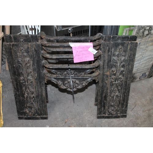 917 - MATCHING PAIR OF GEORGIAN FIRE PLACE CAST IRON FIRE SURROUNDS