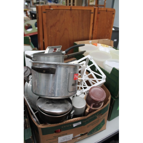 1041 - TWO PRESSURE COOKERS AND LOTS OF KITCHEN UTENSILS