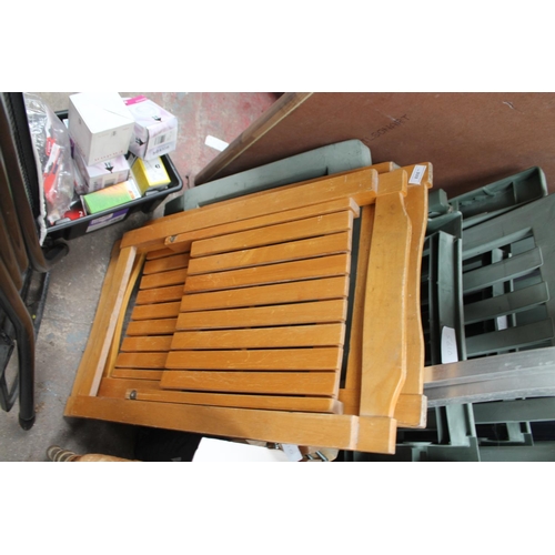 333 - PAIR OF WOODEN FOLDING CHAIRS