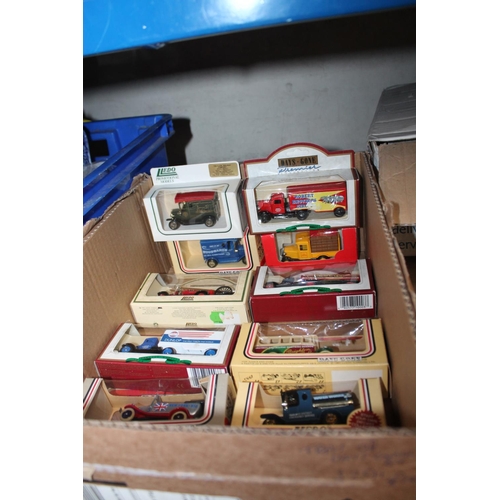 447 - BOX OF 10 VINTAGE BOXED VEHICLES