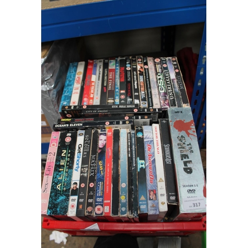 464 - LARGE BOX OF DVDs