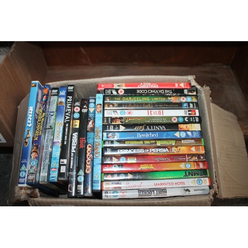 538 - BOX OF DVDs