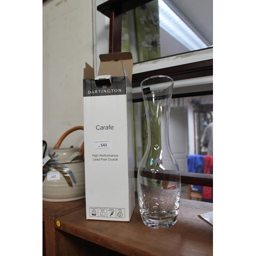 543 - DARTINGTON CRYSTAL CARAFE