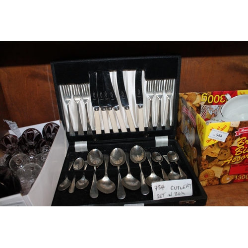 545 - BOXED CUTLERY SET