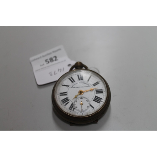 582 - RAILWAY TIMEKEEPER, NO KEY (AF)