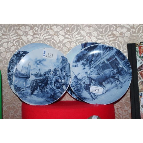 632 - 4 X DELFT PLATES 1984