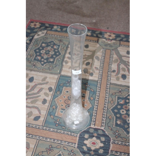 752 - VERY TALL LARGE GLASS VASE