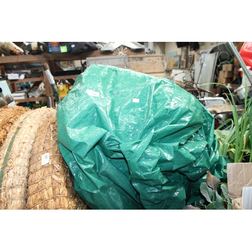 216 - LARGE GREEN TARPAULIN