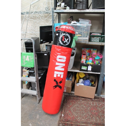 280 - LARGE BLACK AND RED PUNCHBAG