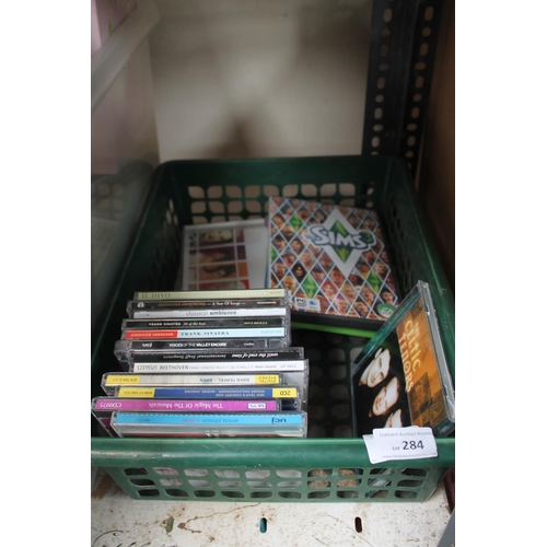 284 - BOX OF CDs