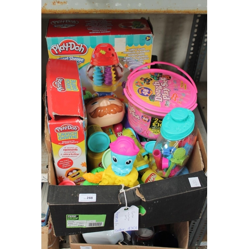 288 - BOX OF PLAYDOH AND PLAYDOH SETS