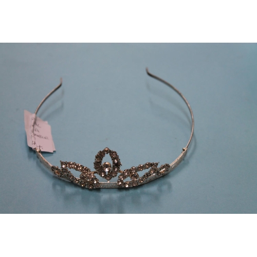 402 - ADJUSTABLE CRYSTAL TIARA