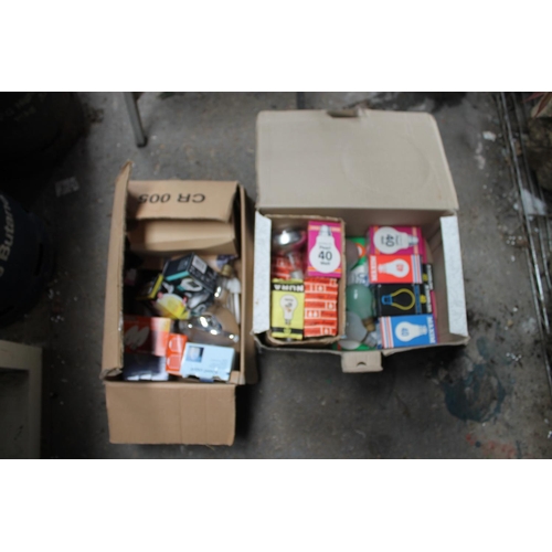 31 - 2 X BOXES OF ASSORTED LIGHT BULBS
