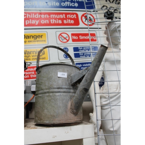 53 - GALVANISED WATERING CAN