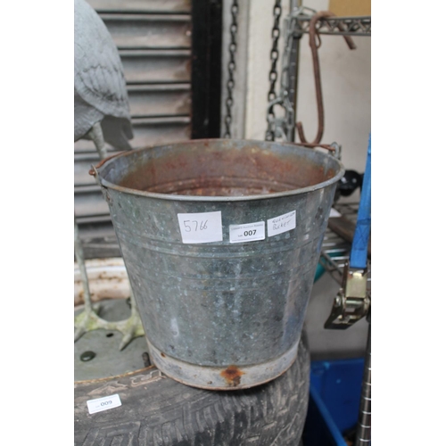 7 - GALVANISED BUCKET