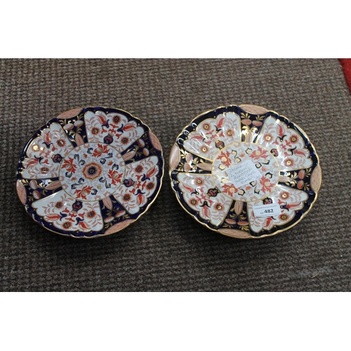 482 - 2 X MASONS IRONSTONE IMARI CAKE PLATES