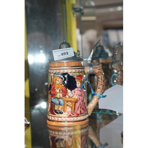 493 - GERMAN STEIN BEER TANKARD