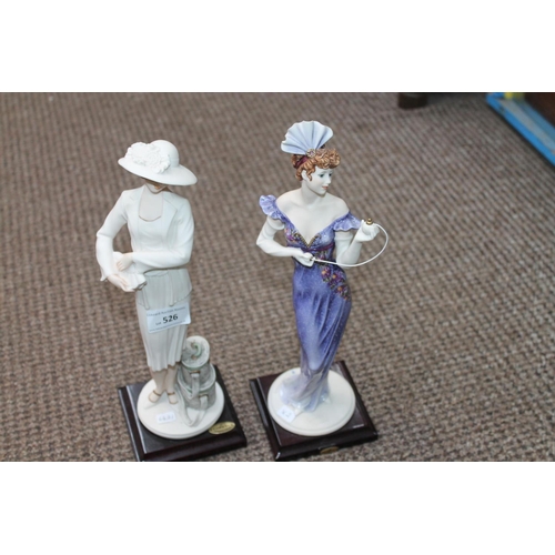 526 - PAIR OF FLORENCE LADY FIGURINES