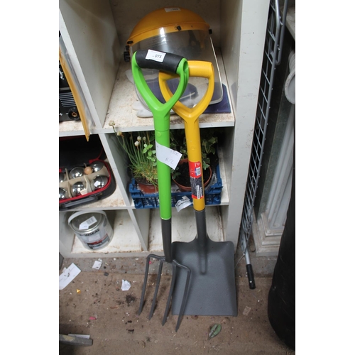 73 - NEW SHOVEL AND GARDEN FORK