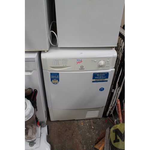 854 - FULLY WORKING INDESIT TUMBLE DRYER