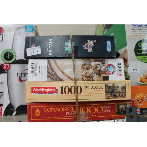 261 - 4 X BOXED JIGSAW PUZZLES