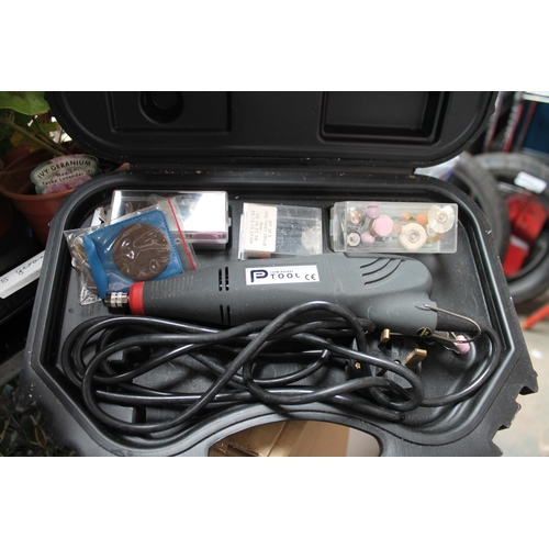 67 - CASED POWERTOOL 140W, ROTARY TOOL WITH FITTINGS AND INSTRUCTIONS