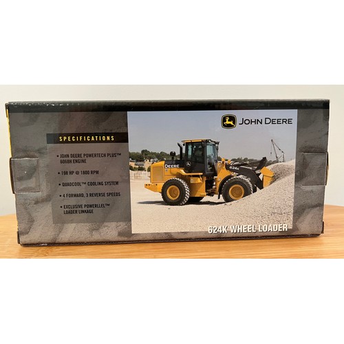 4 - ERTL JOHN DEERE 624K WHEEL LOADER 15415,
DIE CAST, 1:50,
BOXED, GREAT CONDITION