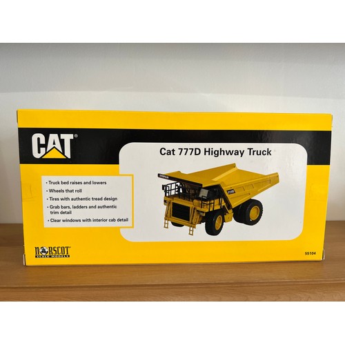 6 - NORSCOT CAT 777D OFF HIGHWAY TRUCK 55104,
DIE CAST, 1:50,
BOXED, GREAT CONDTION