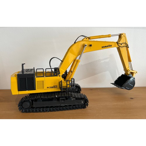 11 - KOMATSU PC1100LC-6 EXCAVATOR AND SHOVEL,
DIE CAST, 1:50,
BOXED, GREAT CONDITION