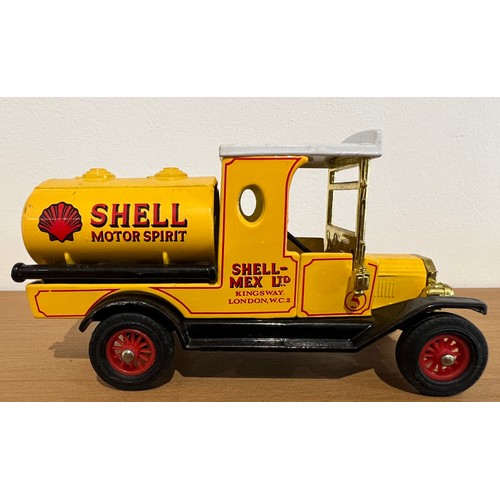 8 - 3 X MATCHBOX MODELS OF YESTERYEAR,
Y-3 1912 MODEL 'T' FOR TANKER,
ADVERTISING BP / SHELL / CARNATION... 