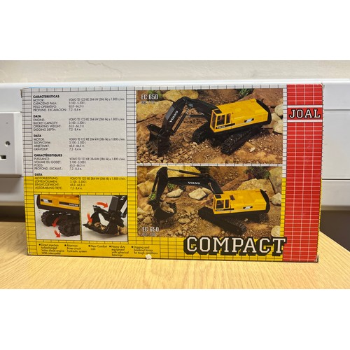 37 - JOAL VOLVO EC650 EXCAVATOR, REF:172, DIE CAST, 1:50, BOXED, GREAT CONDITION